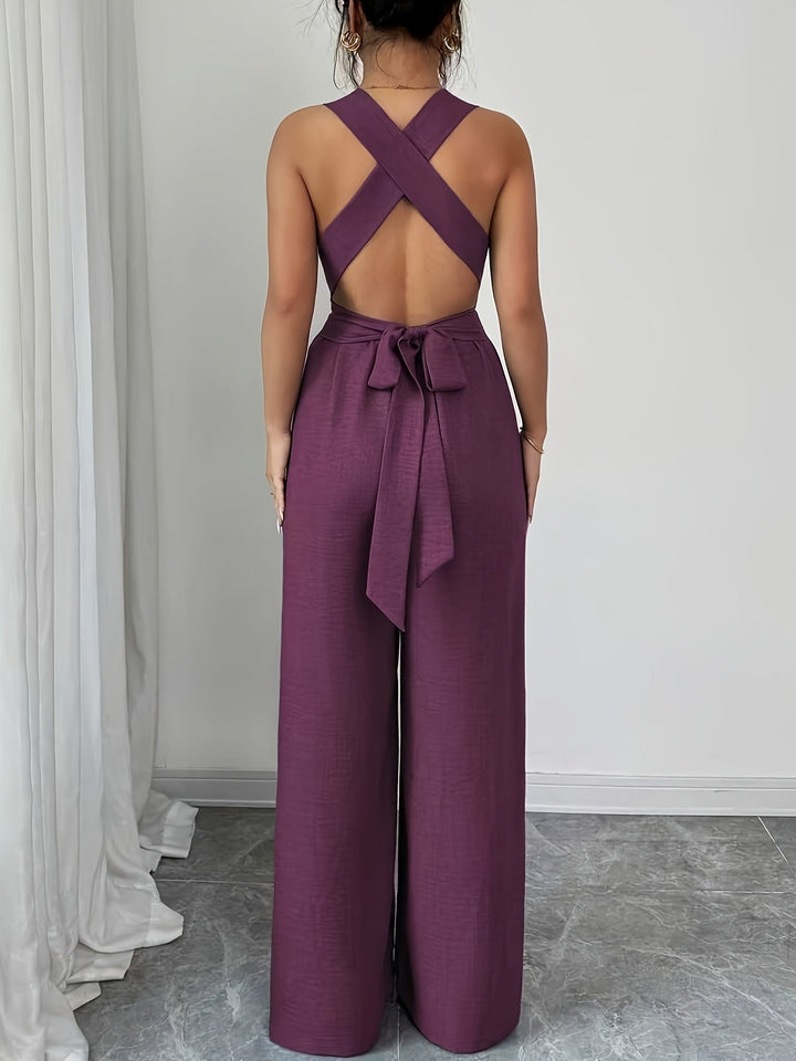 Valentina | Tuta Elegante con Schiena Incrociata
