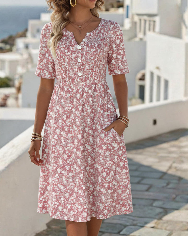 Carmen | Vestito midi floreale morbido e leggero