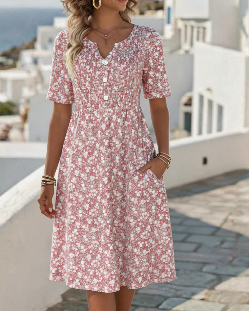 Carmen | Vestito midi floreale morbido e leggero