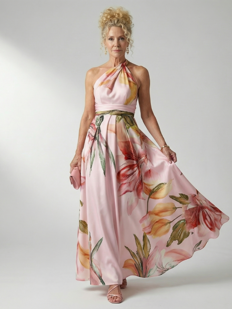 Federica | Abito Maxy Leggero con Fiori