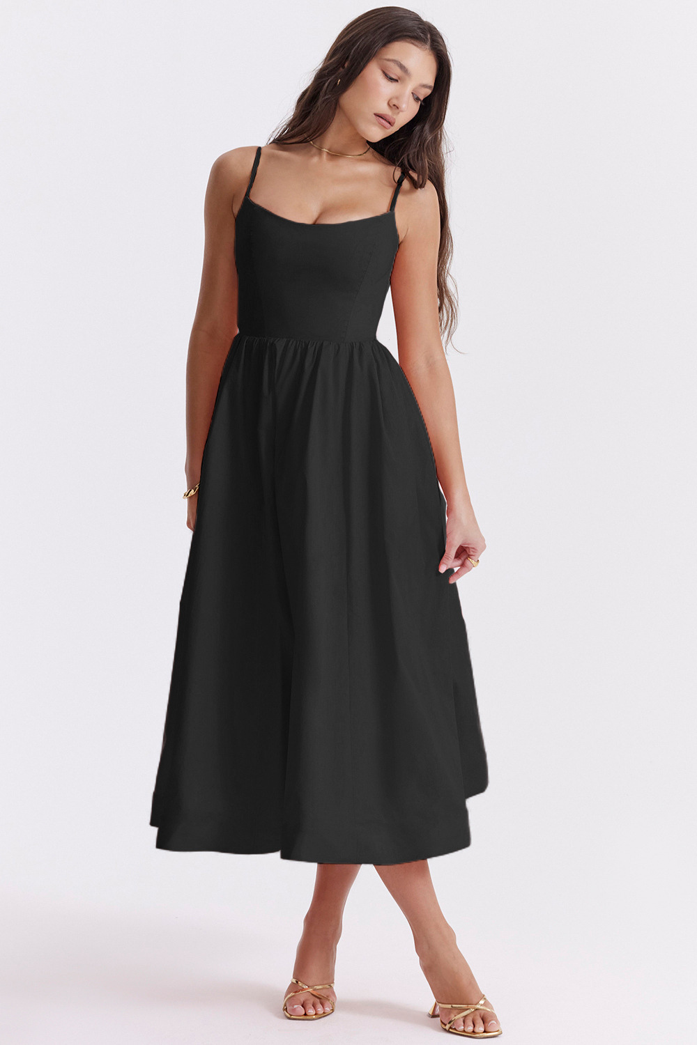 Cecilia | Elegante Abito Midi con Corsetto Estivo