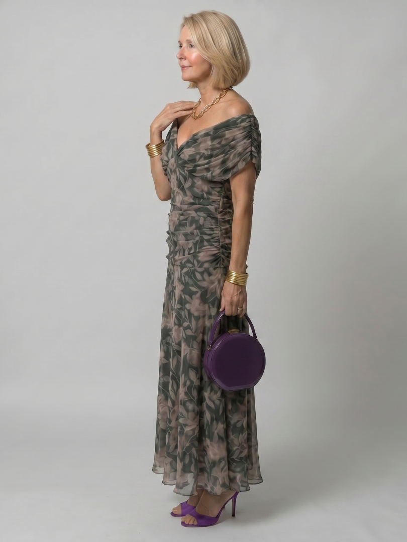 Giada | Abito Midi Off-Shoulder