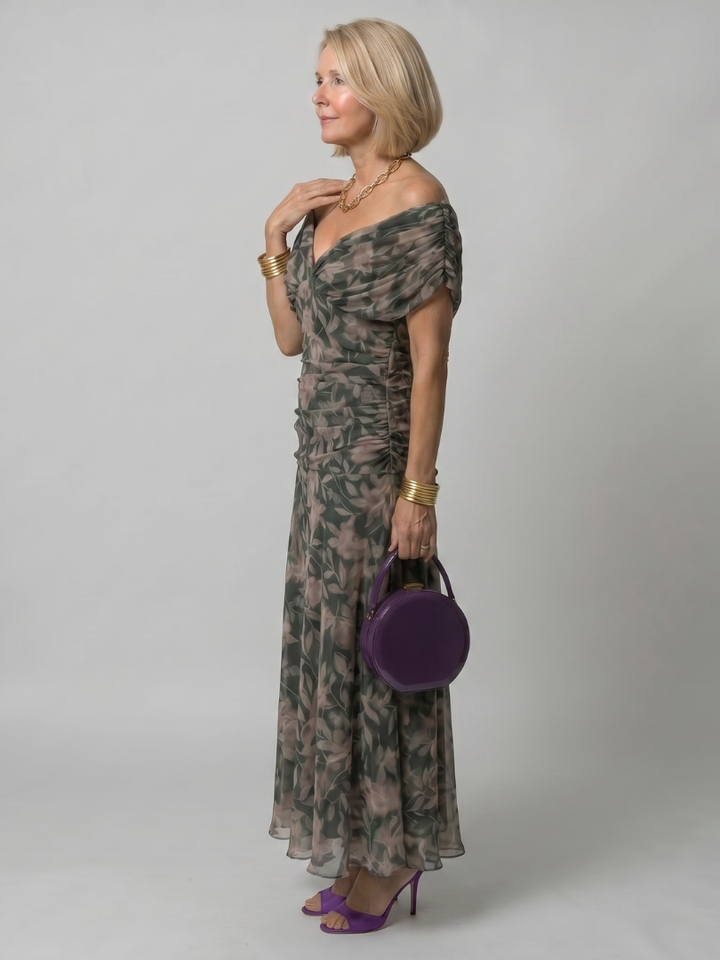 Giada | Abito Midi Off-Shoulder