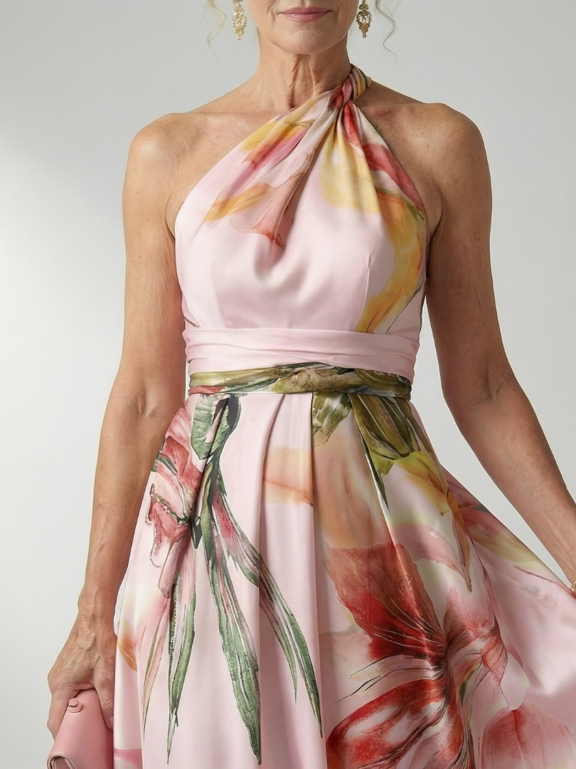 Federica | Abito Maxy Leggero con Fiori