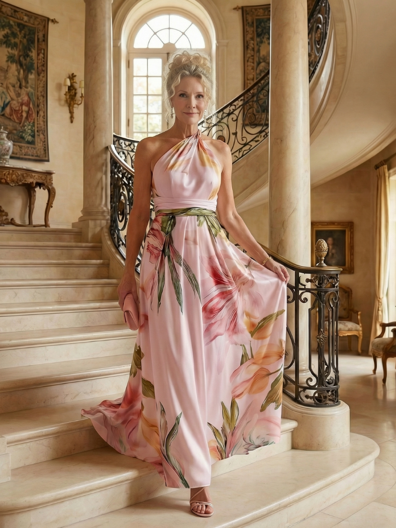 Federica | Abito Maxy Leggero con Fiori