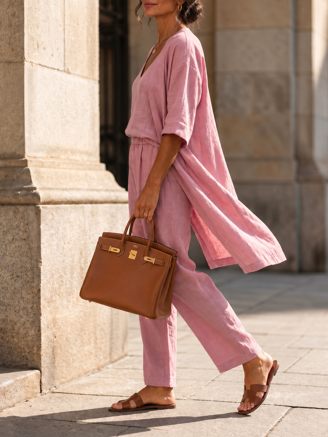 Luciana | Completo Tre Pezzi con Cardigan Lungo