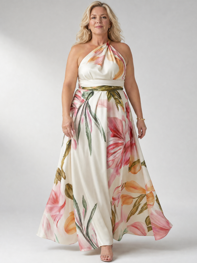 Federica | Abito Maxy Leggero con Fiori