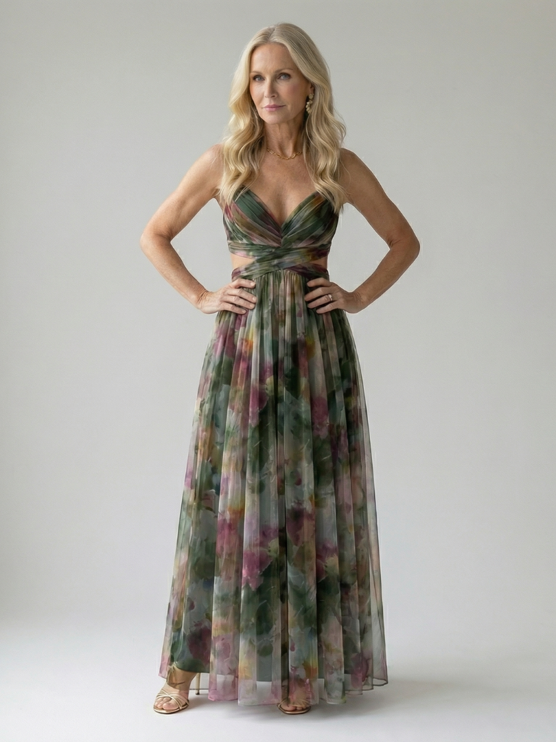 Chiara | Abito Maxi Soft Wrap