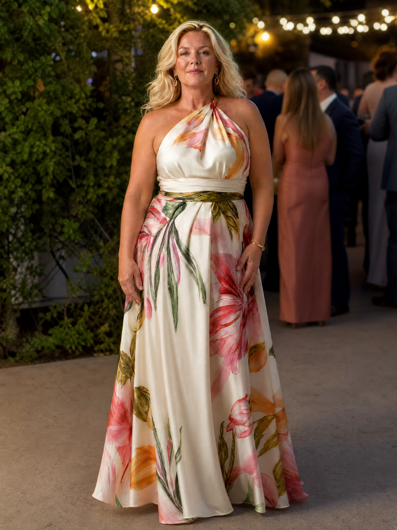 Federica | Abito Maxy Leggero con Fiori