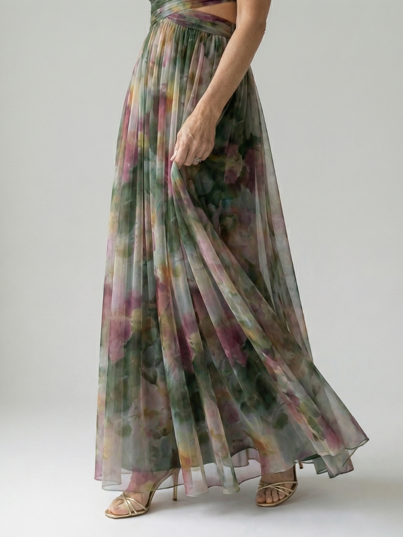 Chiara | Abito Maxi Soft Wrap