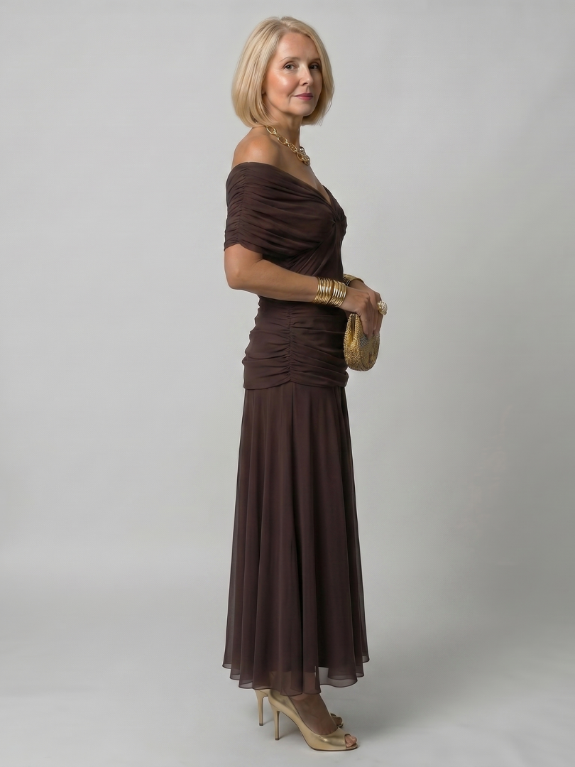 Giada | Abito Midi Off-Shoulder