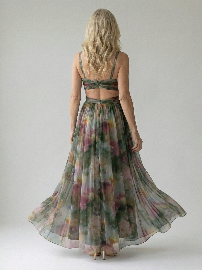 Chiara | Abito Maxi Soft Wrap