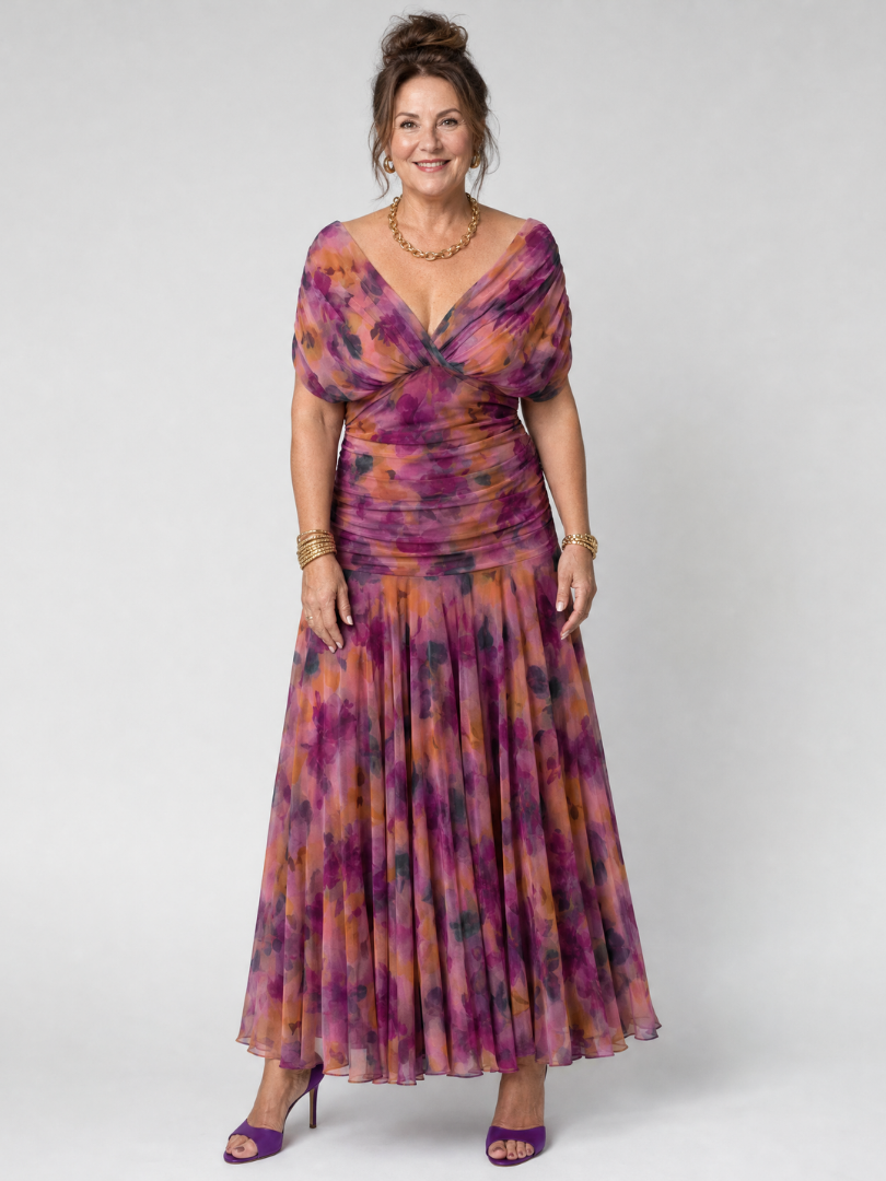 Giada | Abito Midi Off-Shoulder