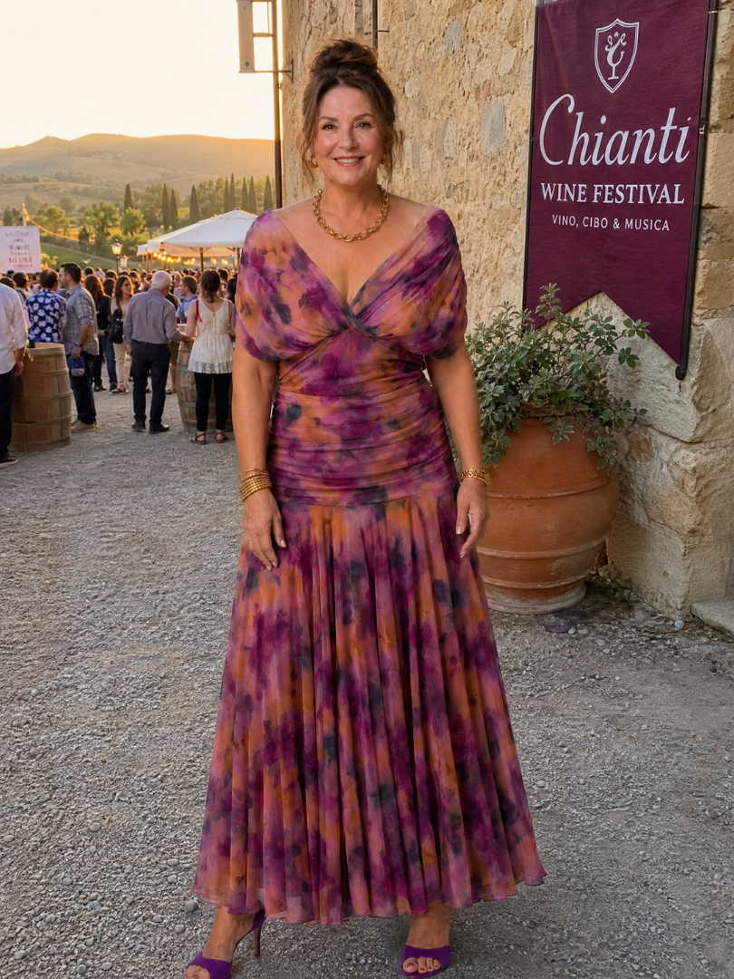 Giada | Abito Midi Off-Shoulder