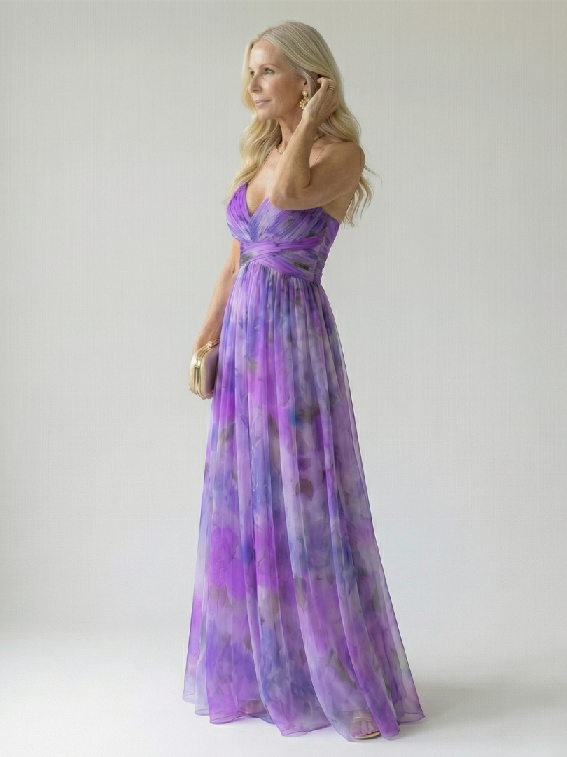 Chiara | Abito Maxi Soft Wrap