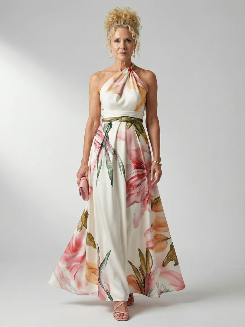 Federica | Abito Maxy Leggero con Fiori