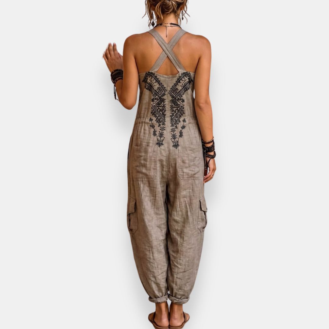 María Isabel | Mono bohemien ricamato