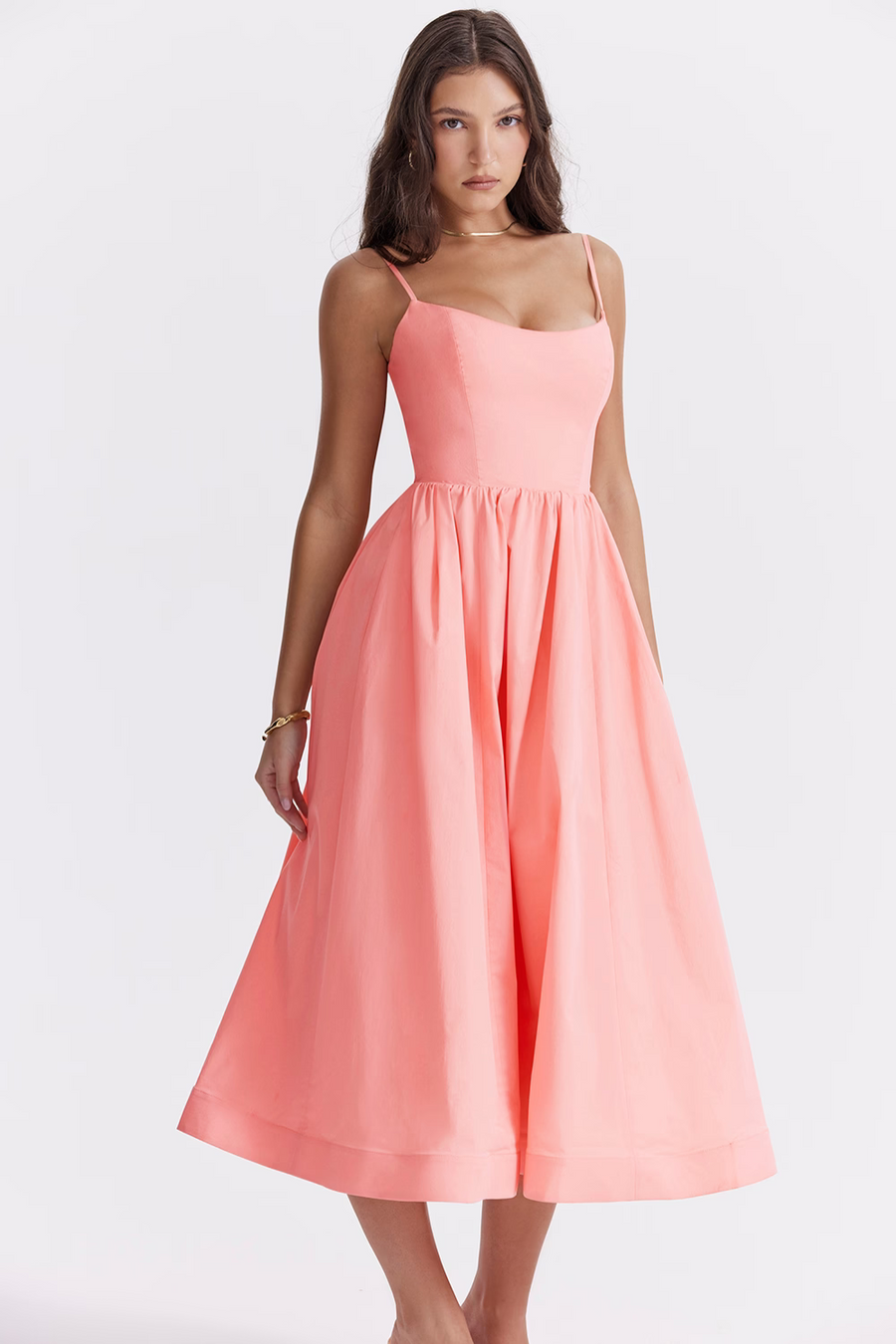 Cecilia | Elegante Abito Midi con Corsetto Estivo