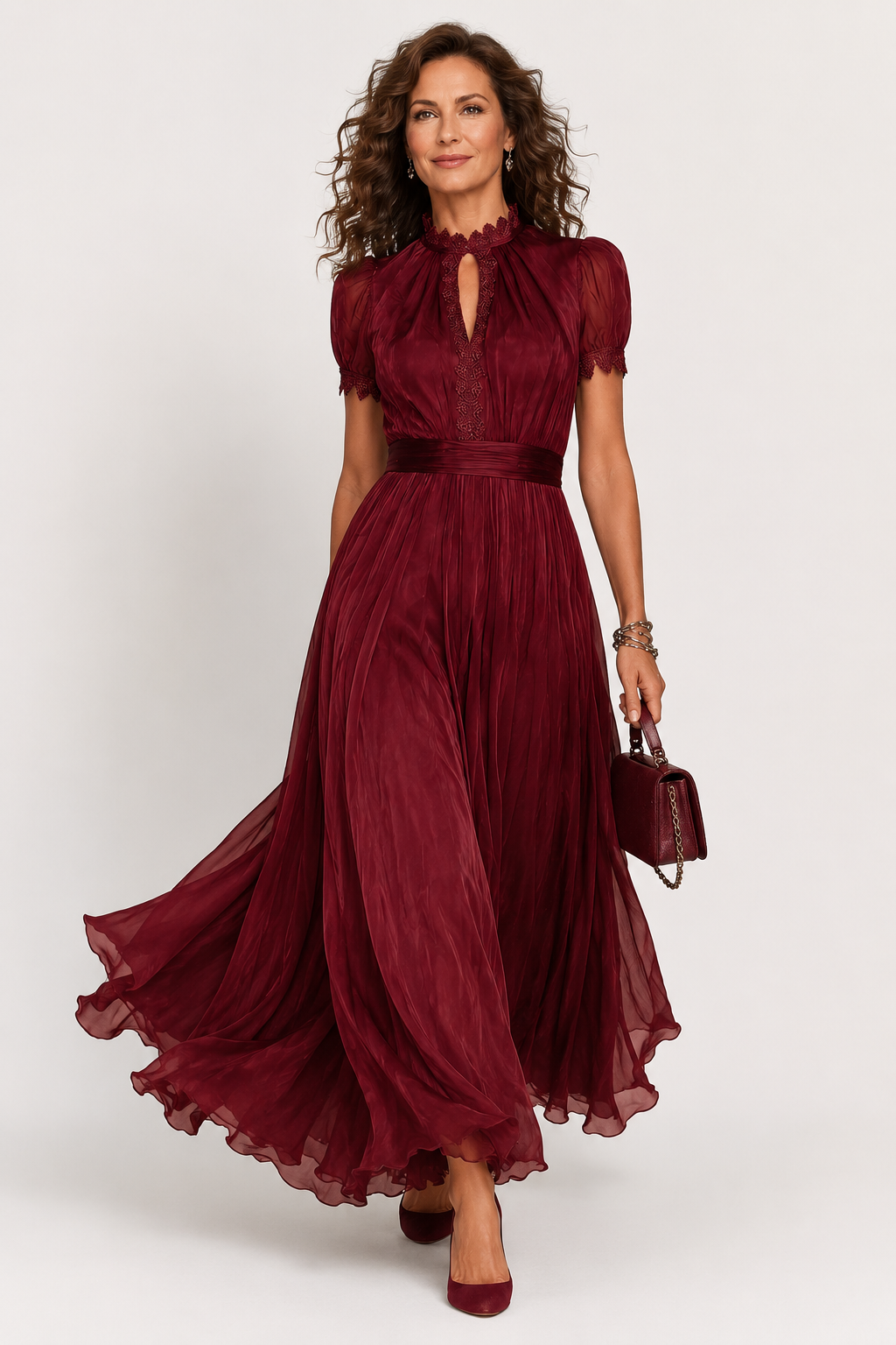 Camilla | Abito Maxi in Chiffon Elegante