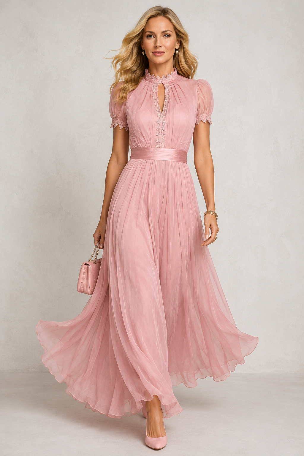 Camilla | Abito Maxi in Chiffon Elegante