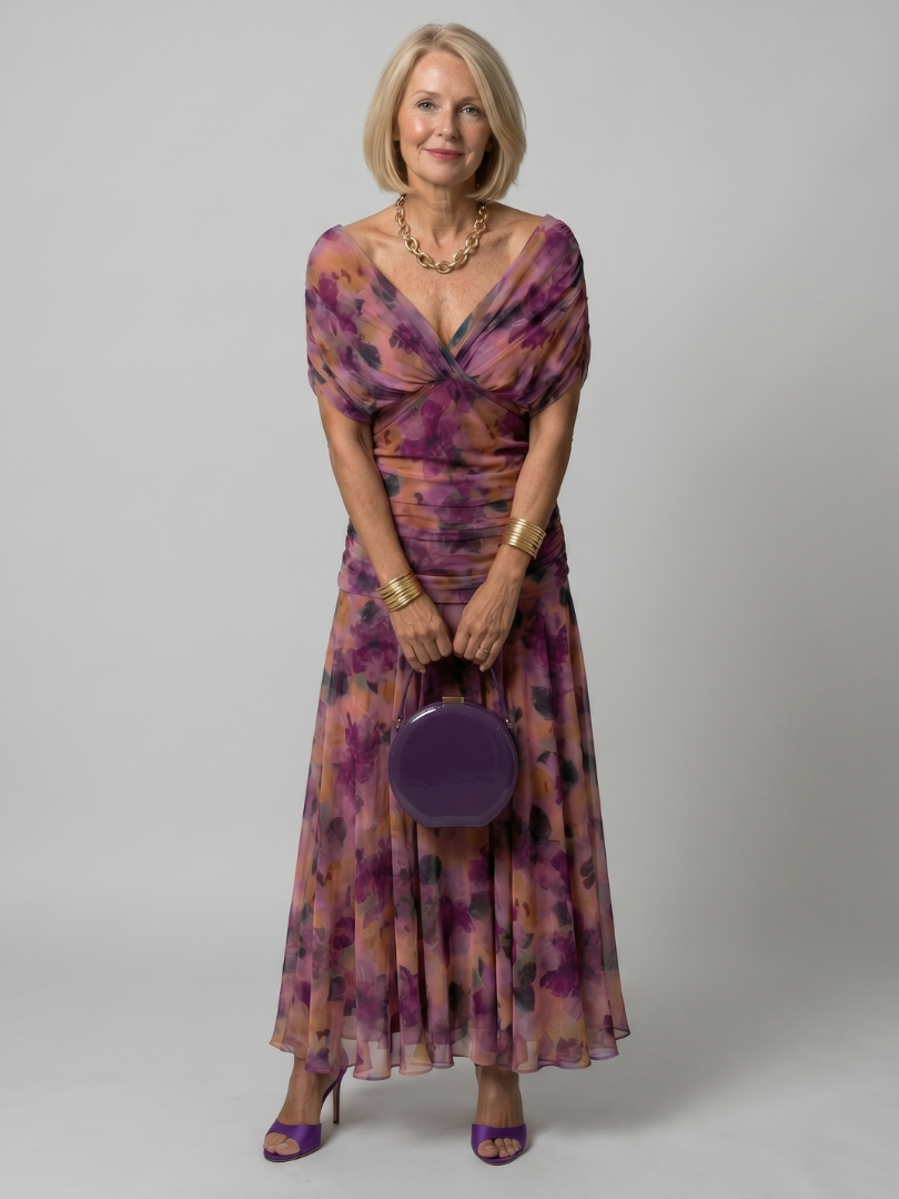 Giada | Abito Midi Off-Shoulder