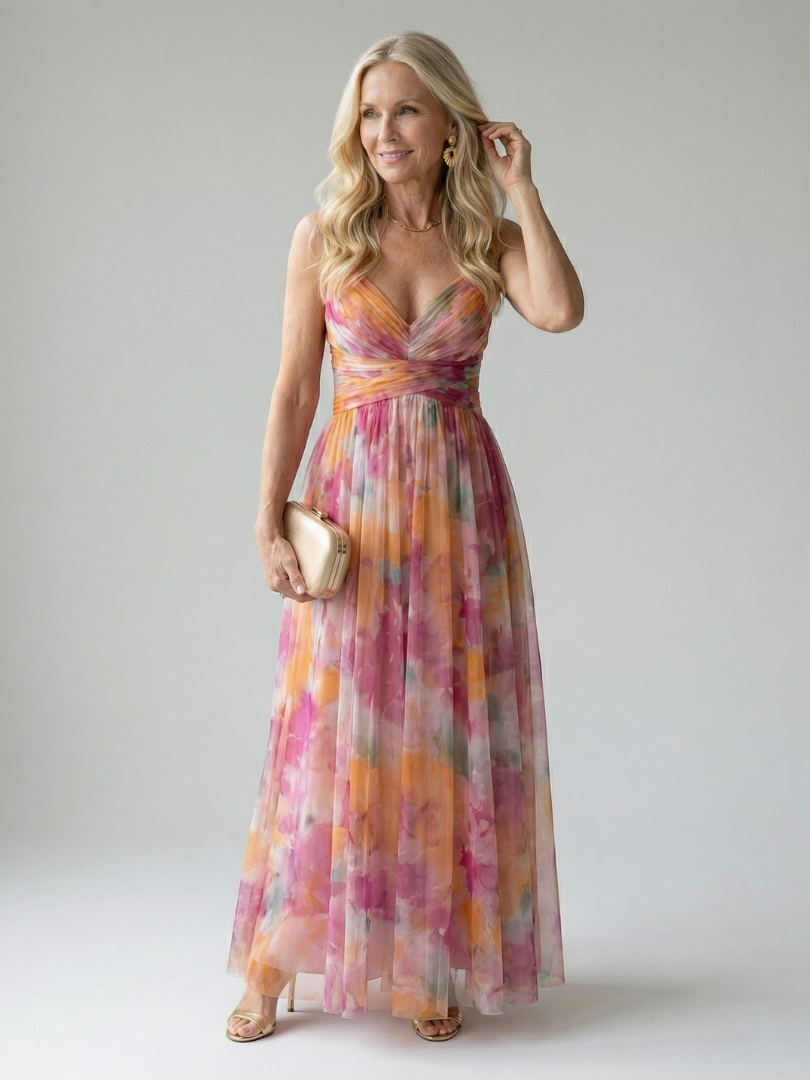 Chiara | Abito Maxi Soft Wrap