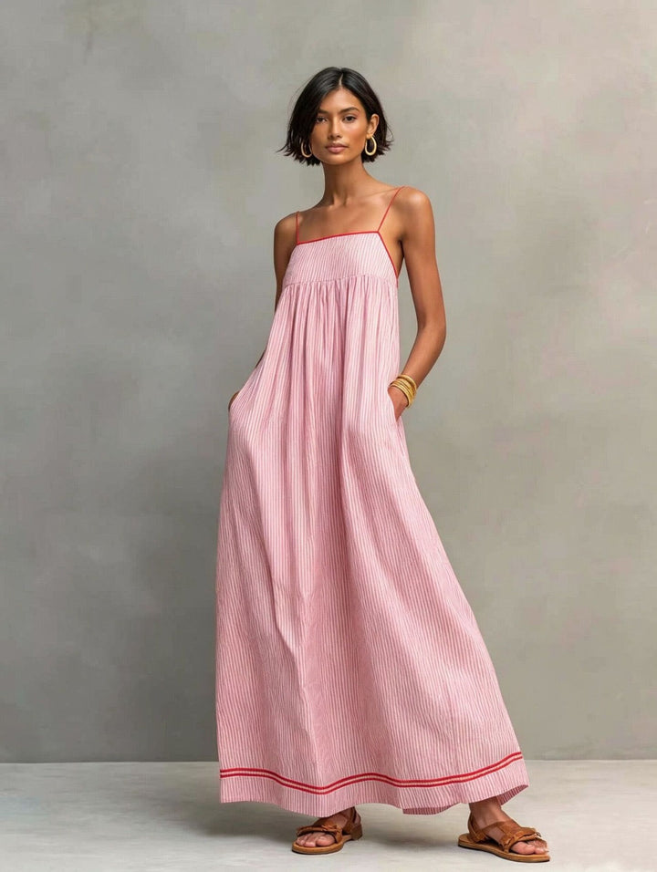 Azzurra | Abito Maxi Estivo a Righe