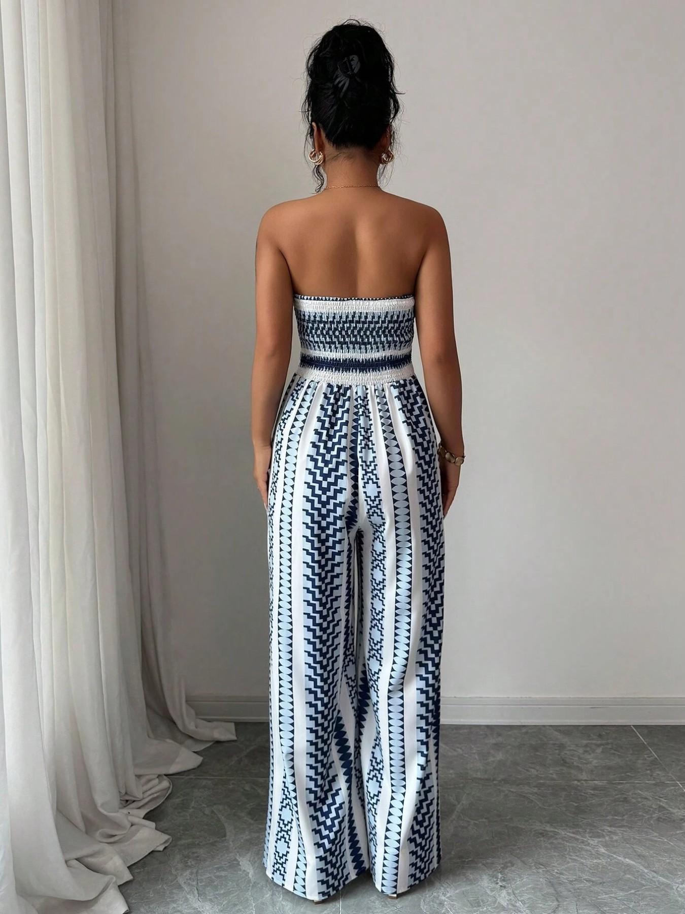 Alessia | Tuta Geometrica Elegante