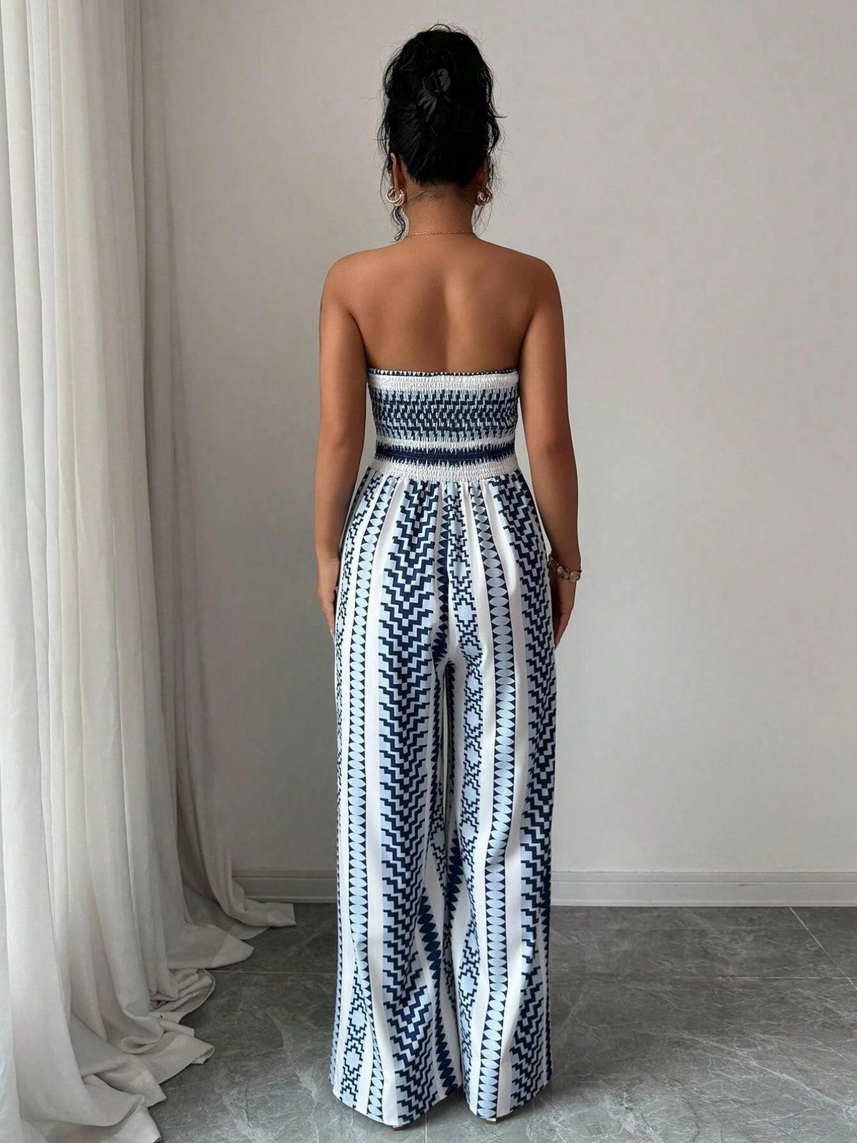 Alessia | Tuta Geometrica Elegante