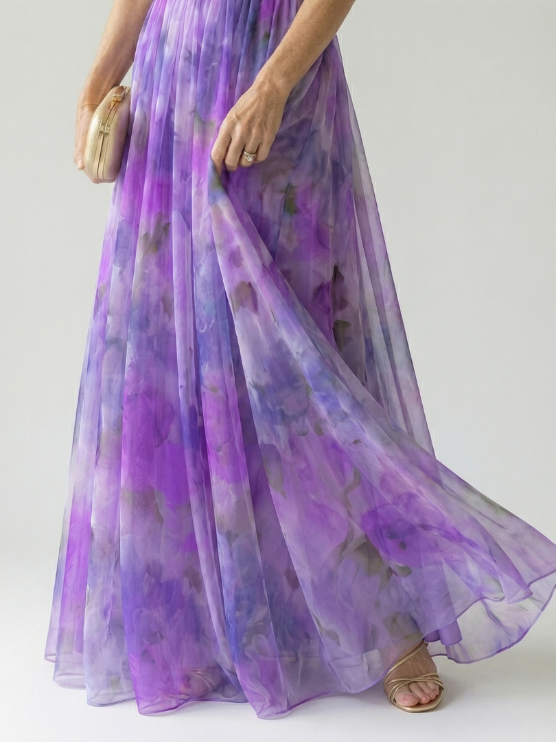 Chiara | Abito Maxi Soft Wrap