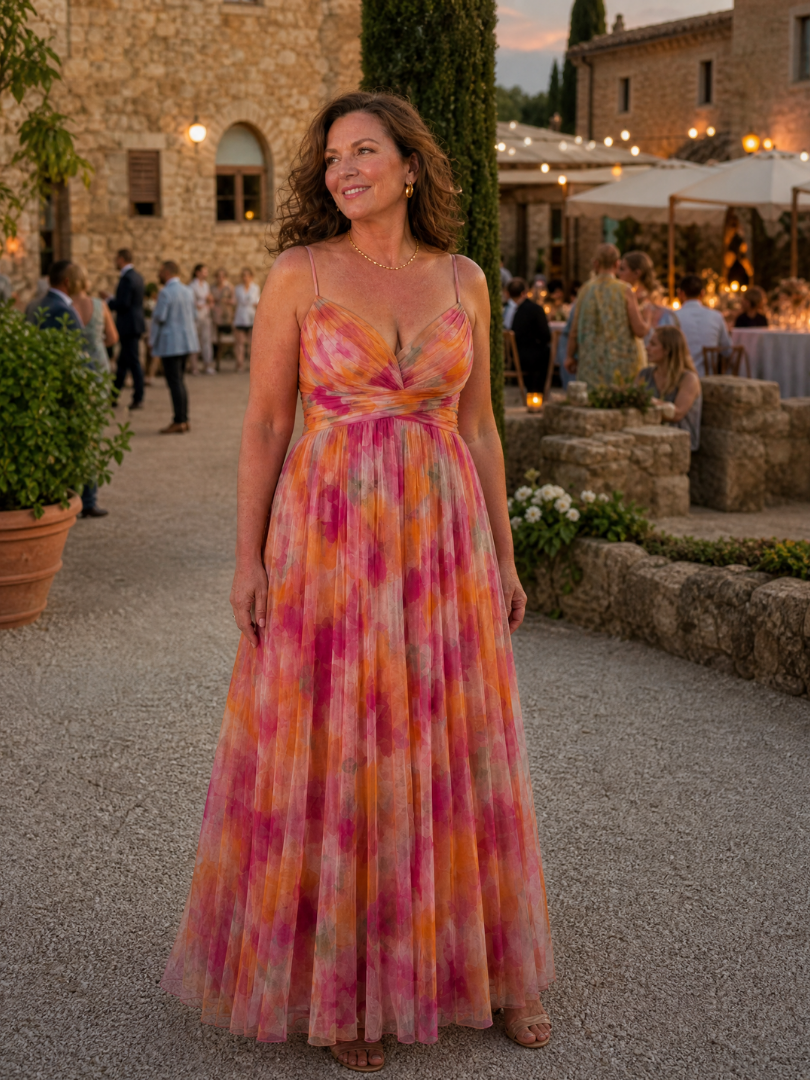Chiara | Abito Maxi Soft Wrap