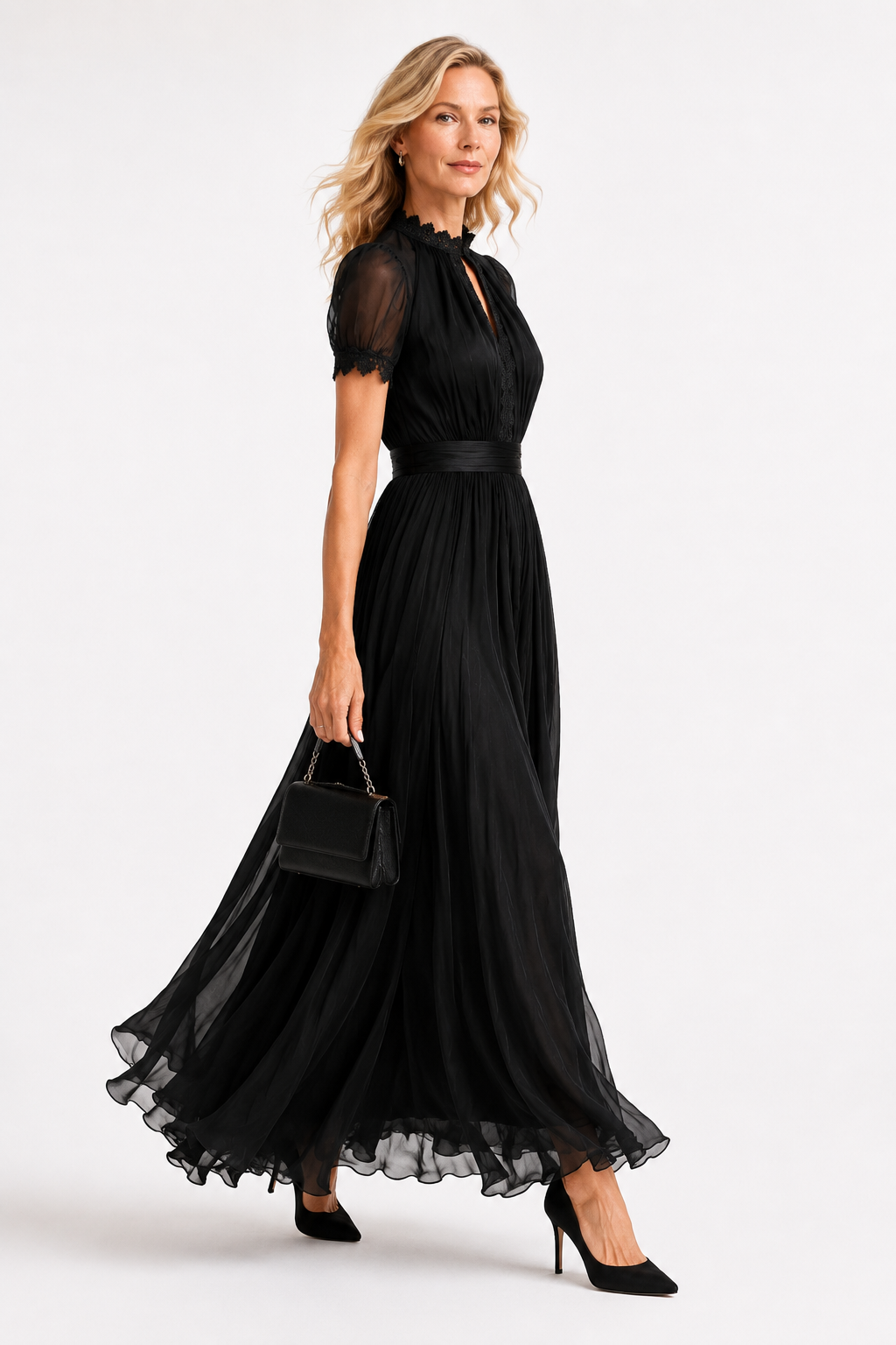 Camilla | Abito Maxi in Chiffon Elegante