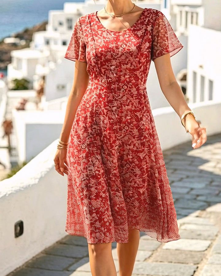 Ana | Vestito midi floreale morbido e leggero