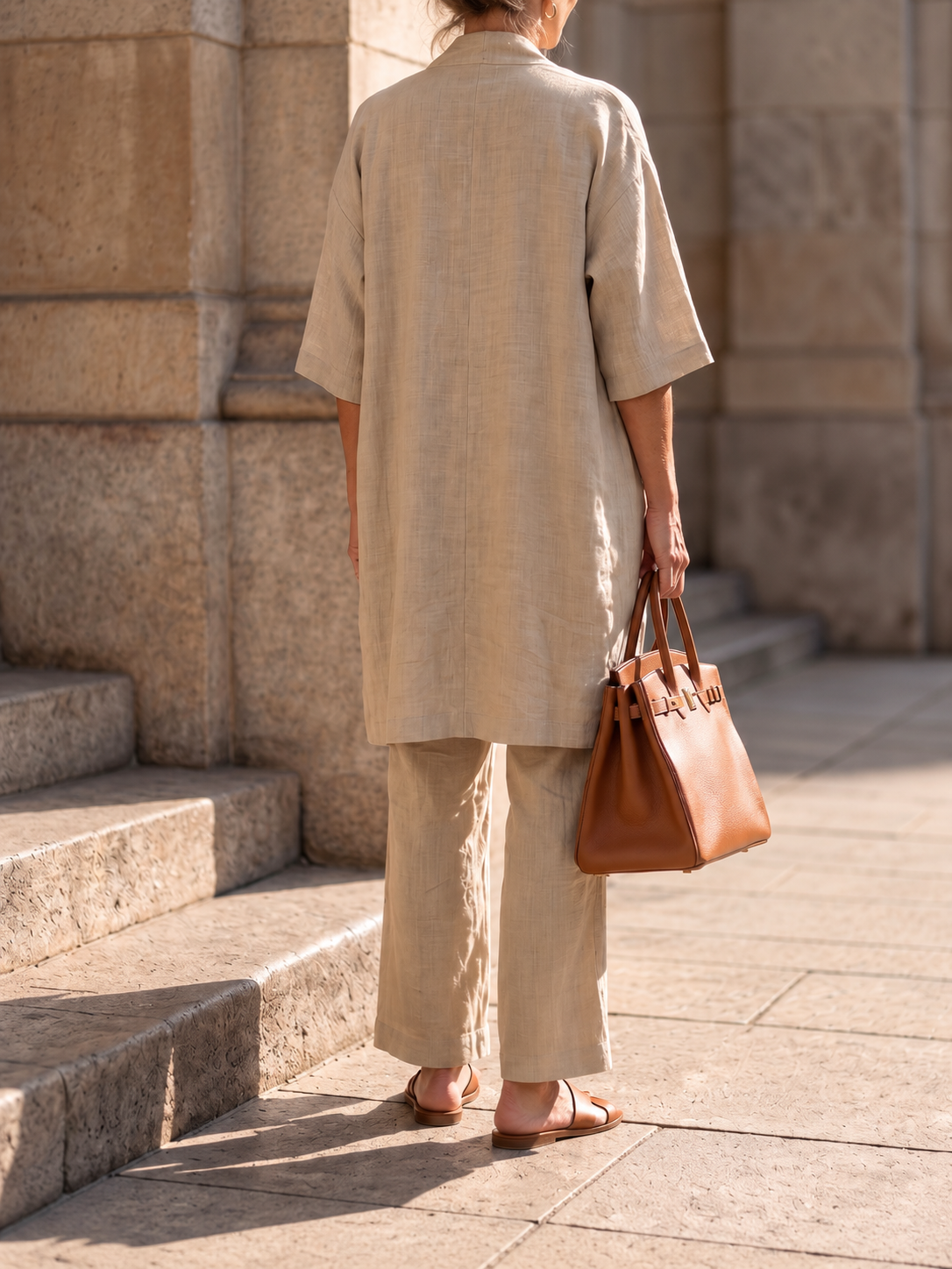 Luciana | Completo Tre Pezzi con Cardigan Lungo