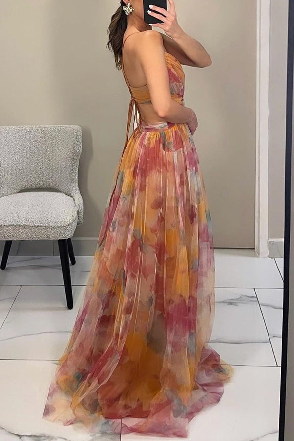 Beatrice | Abito Maxi in Chiffon