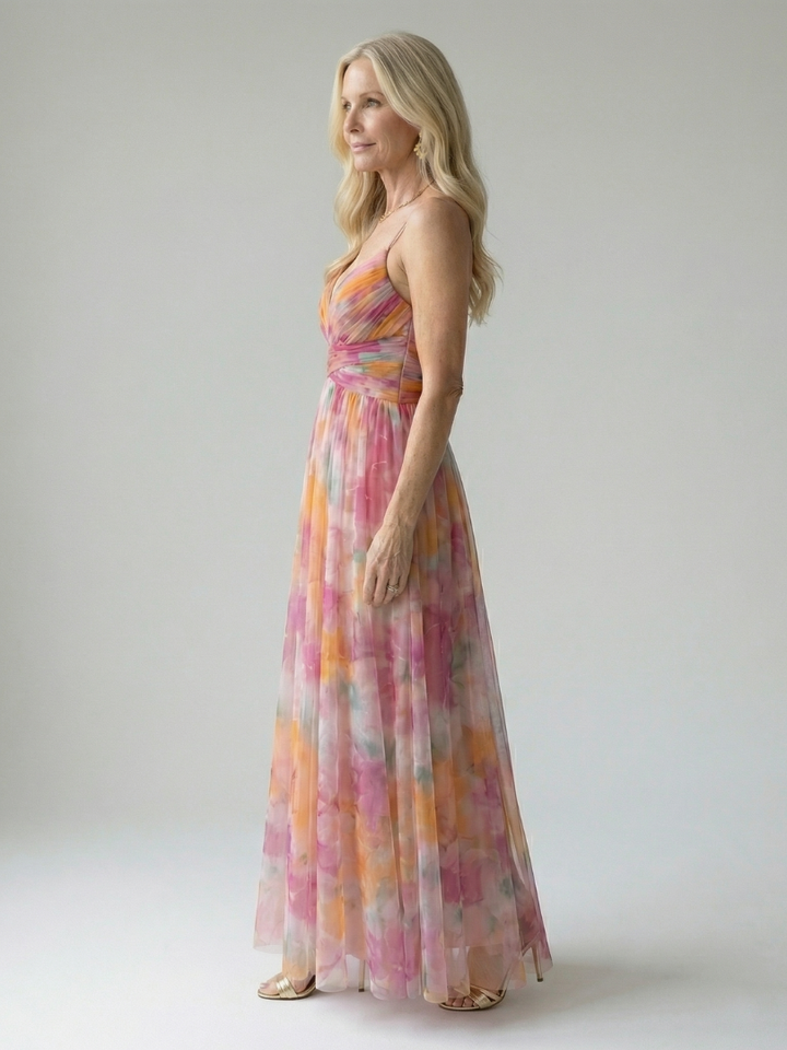 Chiara | Abito Maxi Soft Wrap