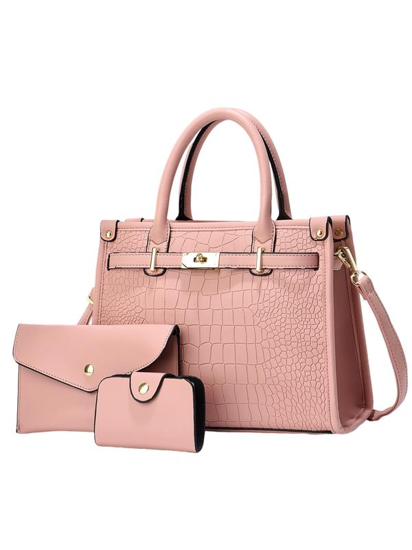 Bella Borsa - Borsa a tracolla con stampa coccodrillo