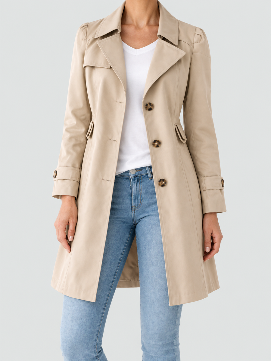 Adriana | Trench Leggero con Collo a Revers