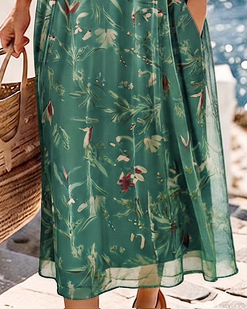 María | Abito midi floreale leggero e fluido