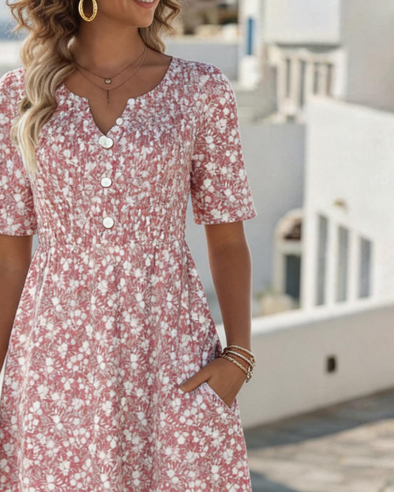 Carmen | Vestito midi floreale morbido e leggero