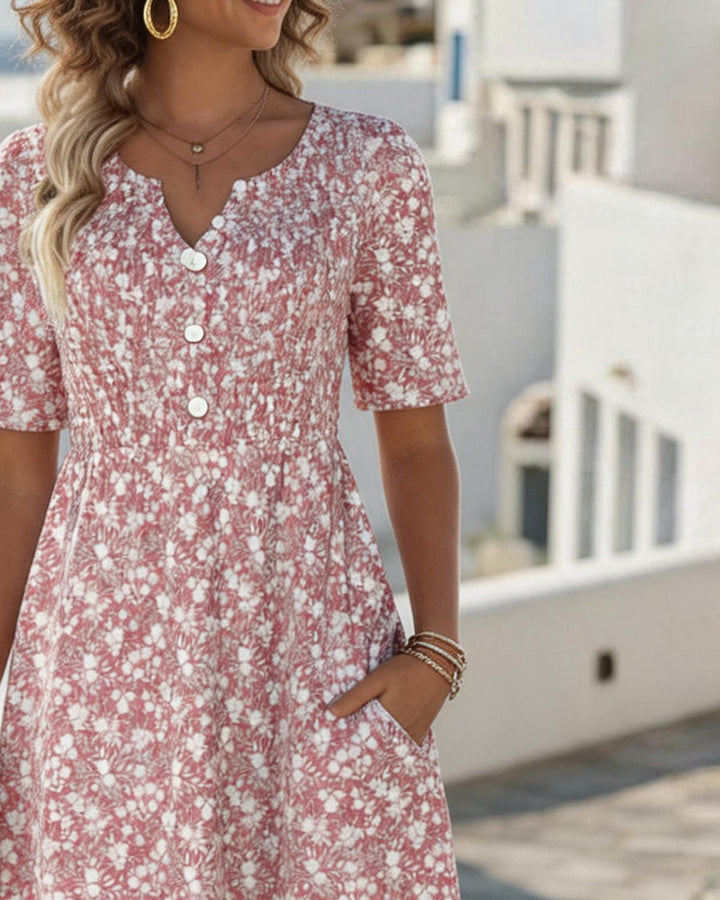 Carmen | Vestito midi floreale morbido e leggero