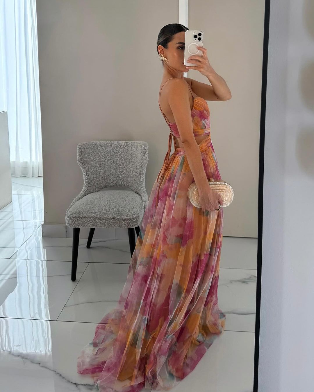 Beatrice | Abito Maxi in Chiffon