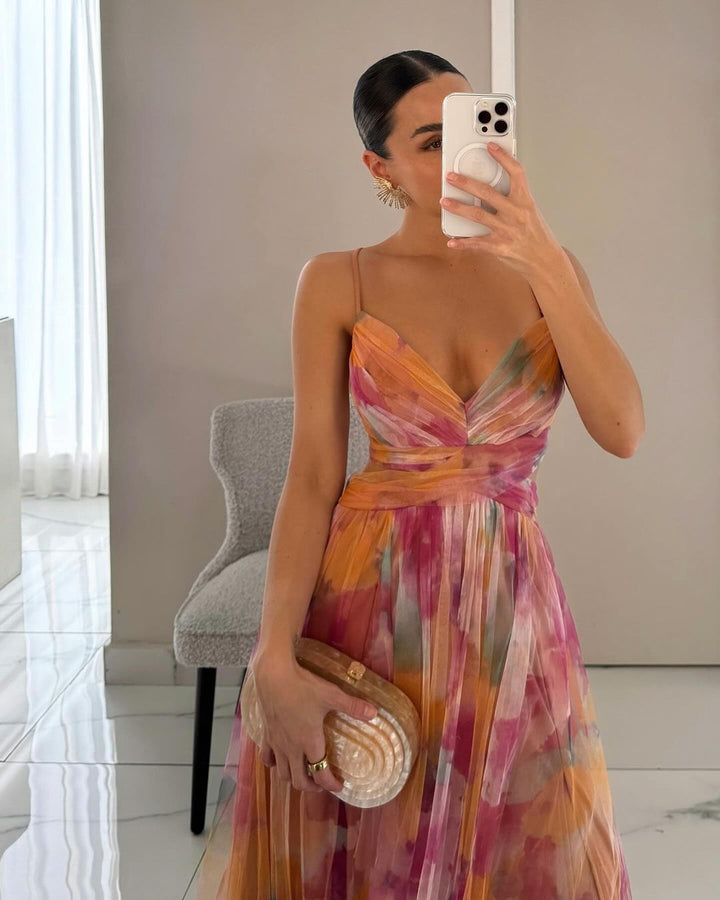 Beatrice | Abito Maxi in Chiffon