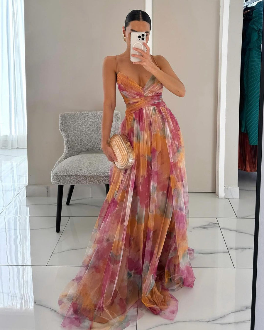 Beatrice | Abito Maxi in Chiffon