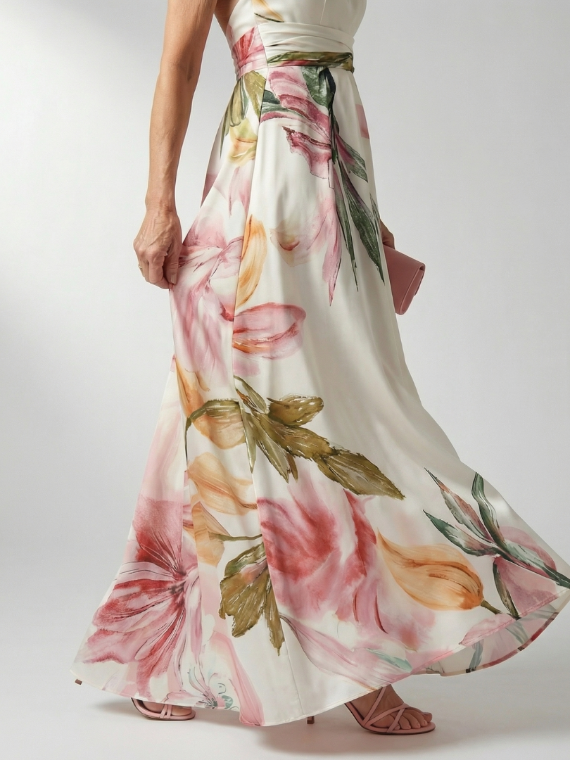 Federica | Abito Maxy Leggero con Fiori