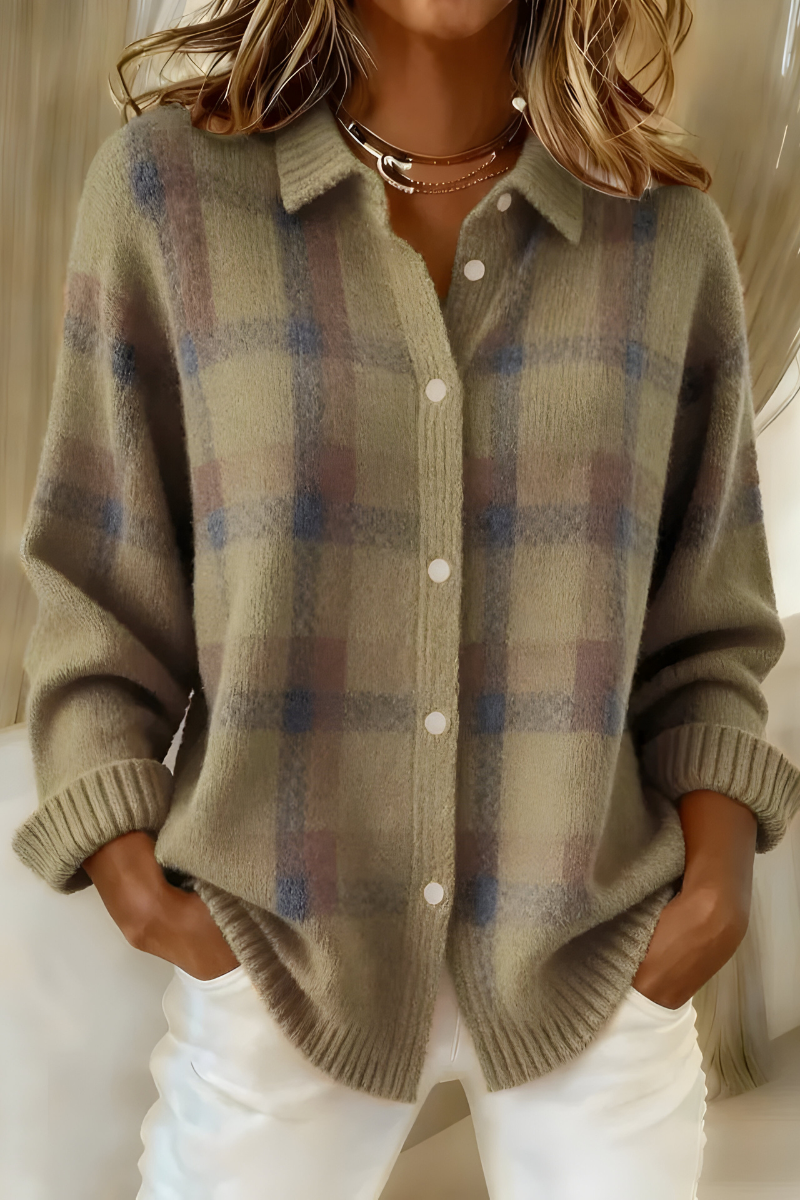 Fiammetta | Cardigan in Maglia a Quadri