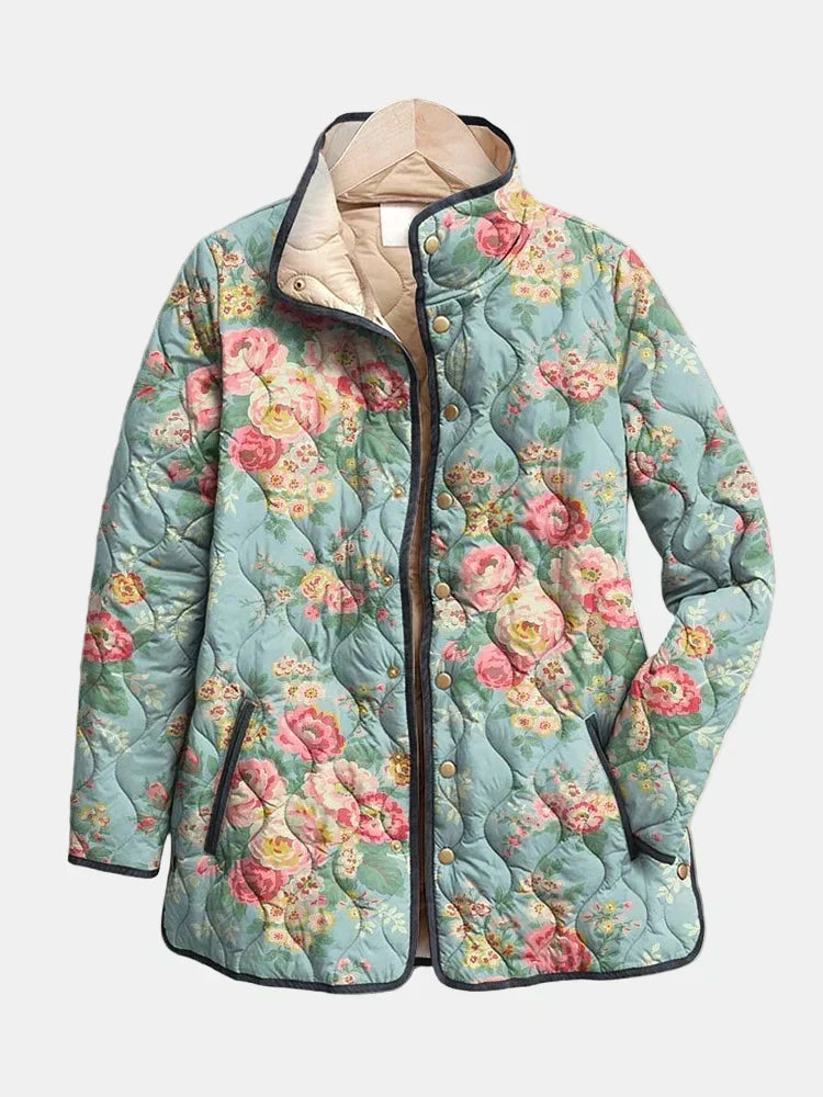 Giulia | Giacca Trapuntata Rose Celadon Mathilde
