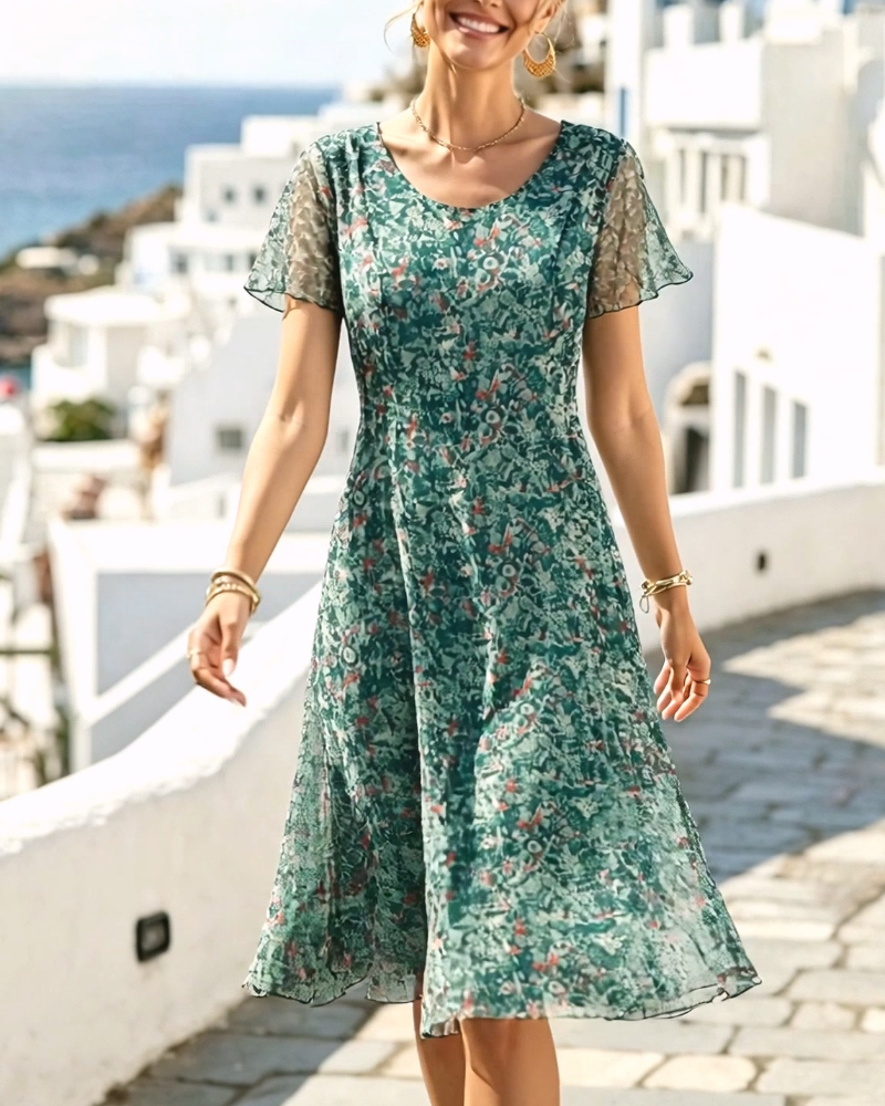 Ana | Vestito midi floreale morbido e leggero