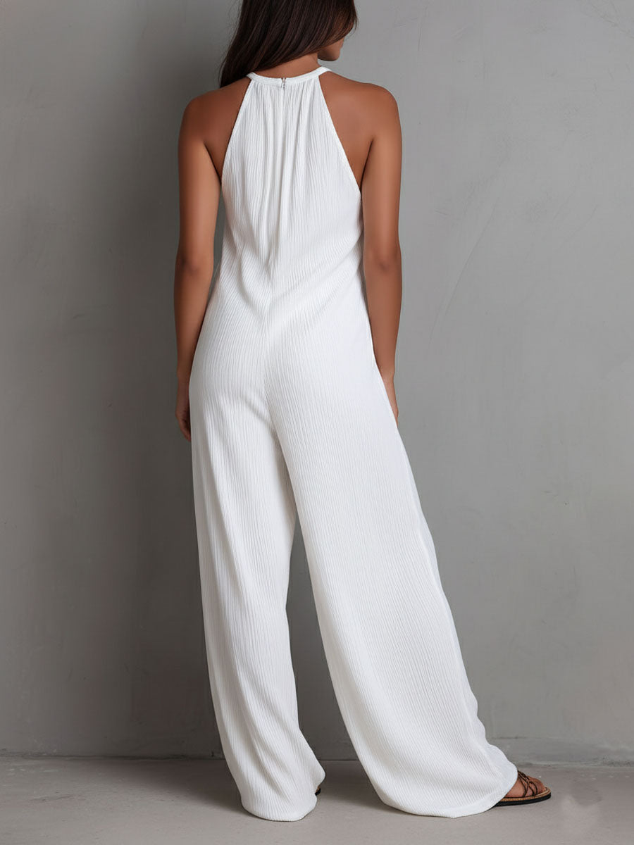 Giulia | Tuta fluida elegante con collo halter