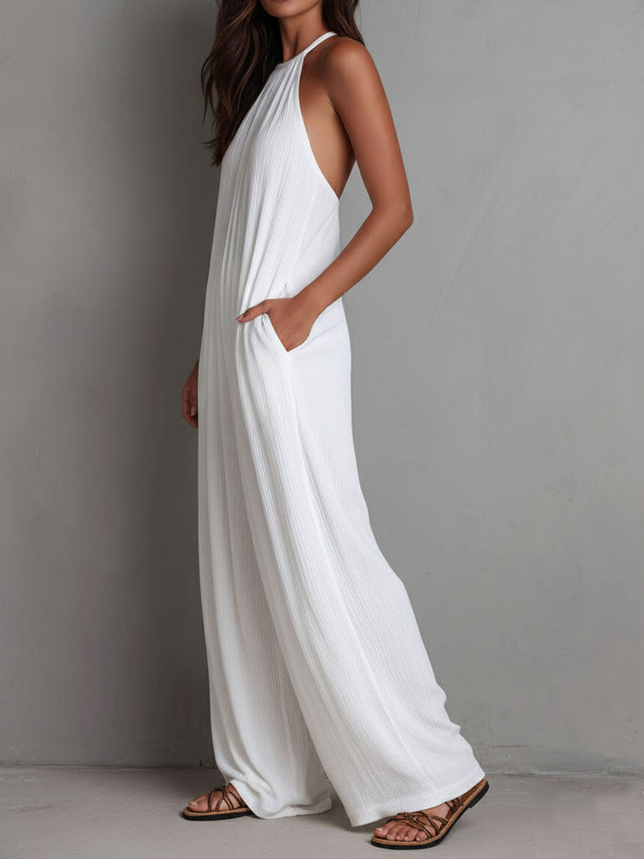 Giulia | Tuta fluida elegante con collo halter